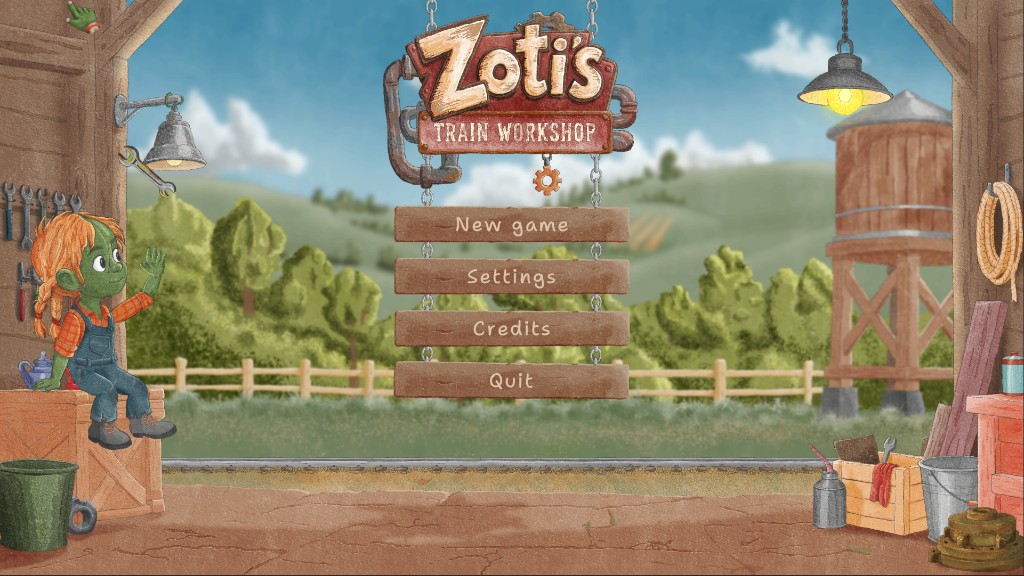 Zoti's Train Workshop main menu